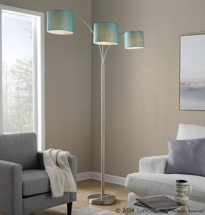 Majestic Office Furniture Trio 84" Metal Floor Lamp