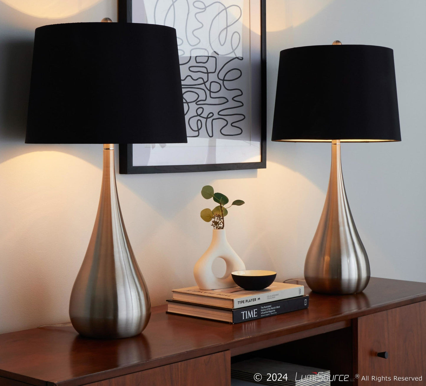 Majestic Office Furniture 29" Metal Table Lamp - Set of 2