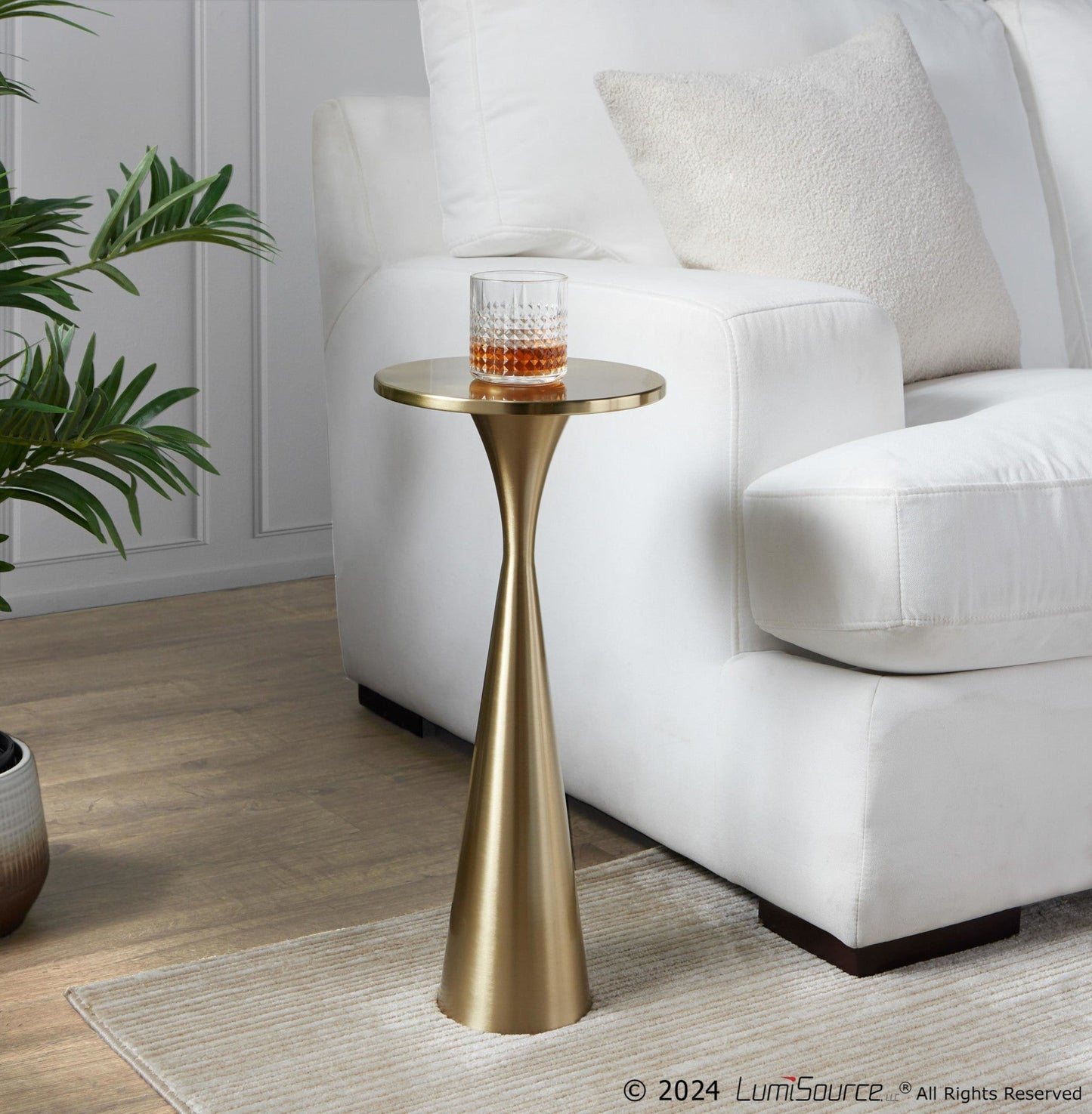 Majestic Office Furniture 22" Metal Side Table