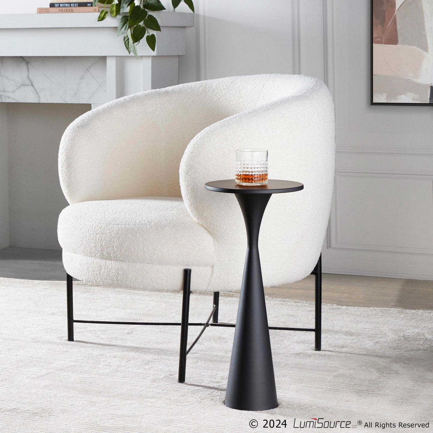 Majestic Office Furniture 22" Metal Side Table
