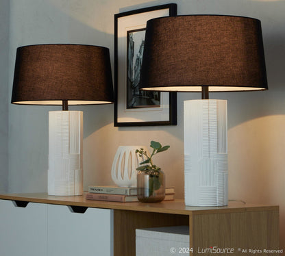 Majestic Office Furniture 26" Polyresin Table Lamp - Set of 2