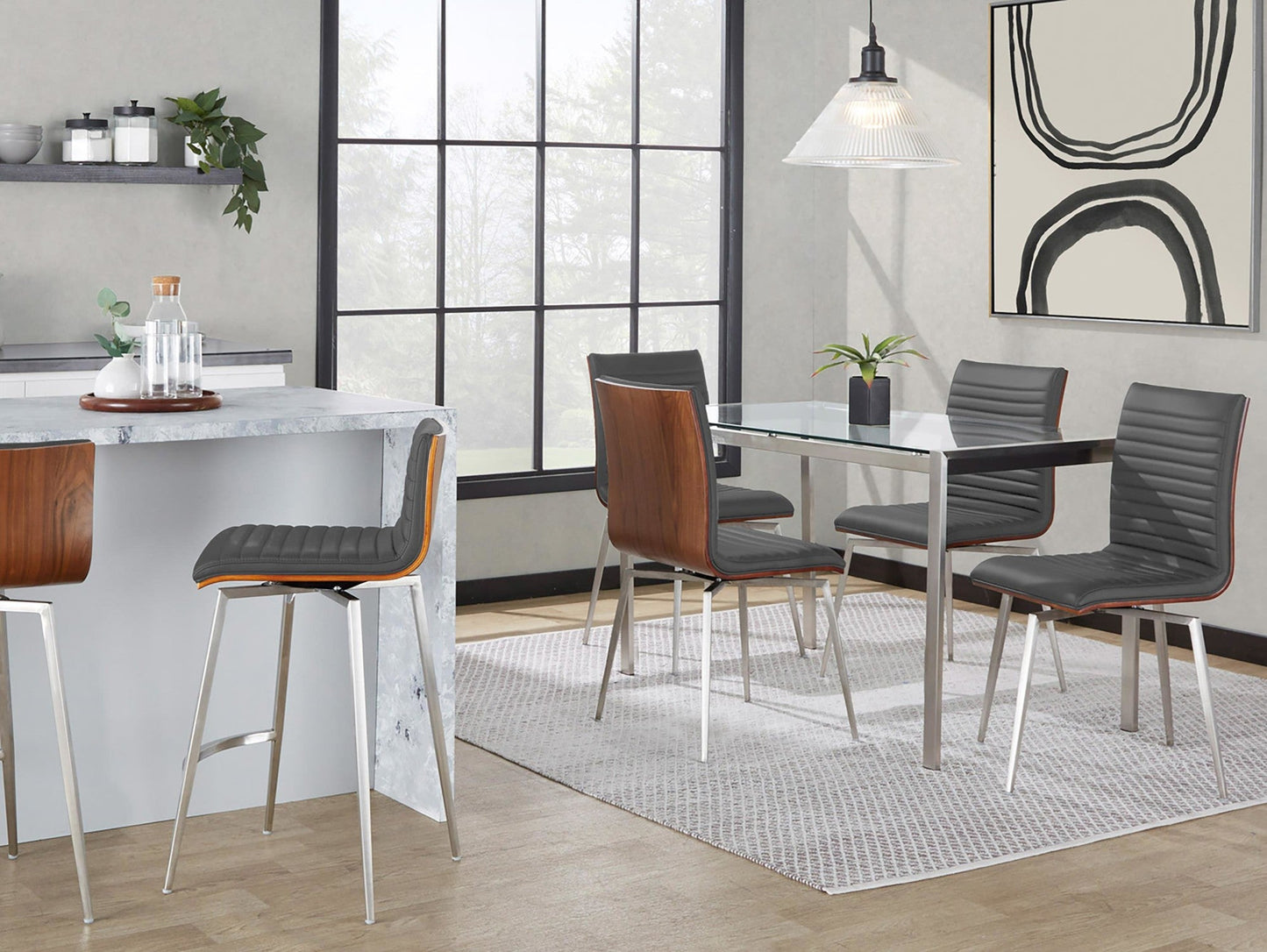 Majestic Office Furniture 26" Fixed-Height Counter Stool - Set of 2