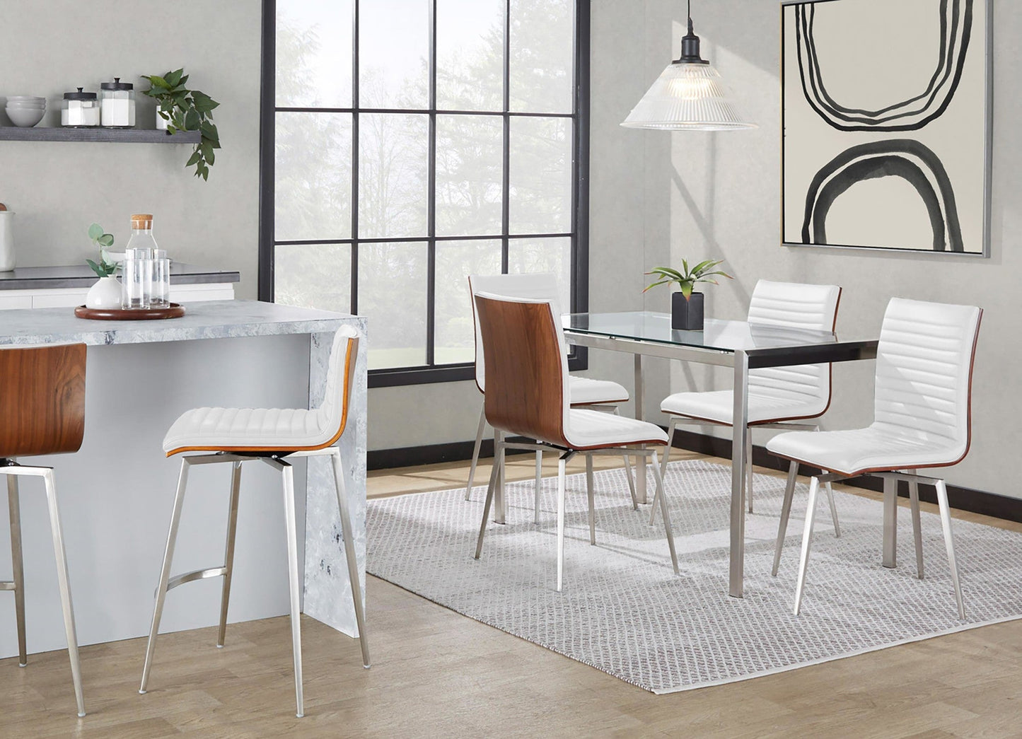 Majestic Office Furniture 26" Fixed-Height Counter Stool - Set of 2