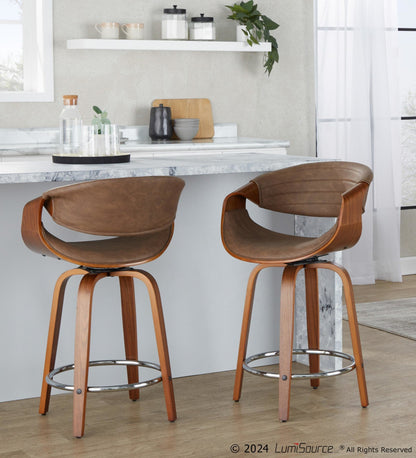 Majestic Office Furniture 24" Fixed-Height Counter Stool - Set of 2