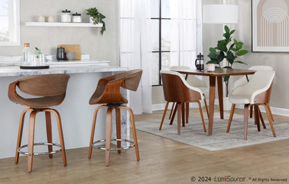 Majestic Office Furniture 24" Fixed-Height Counter Stool - Set of 2