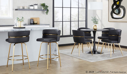 Majestic Office Furniture Claire 26" Fixed-Height Counter Stool - Set of 2