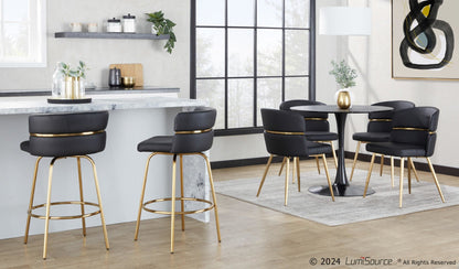 Majestic Office Furniture Claire 26" Fixed-Height Counter Stool - Set of 2