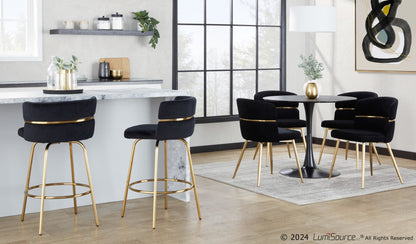 Majestic Office Furniture Claire 26" Fixed-Height Counter Stool - Set of 2