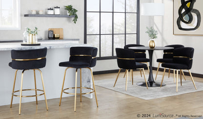 Majestic Office Furniture Claire 26" Fixed-Height Counter Stool - Set of 2