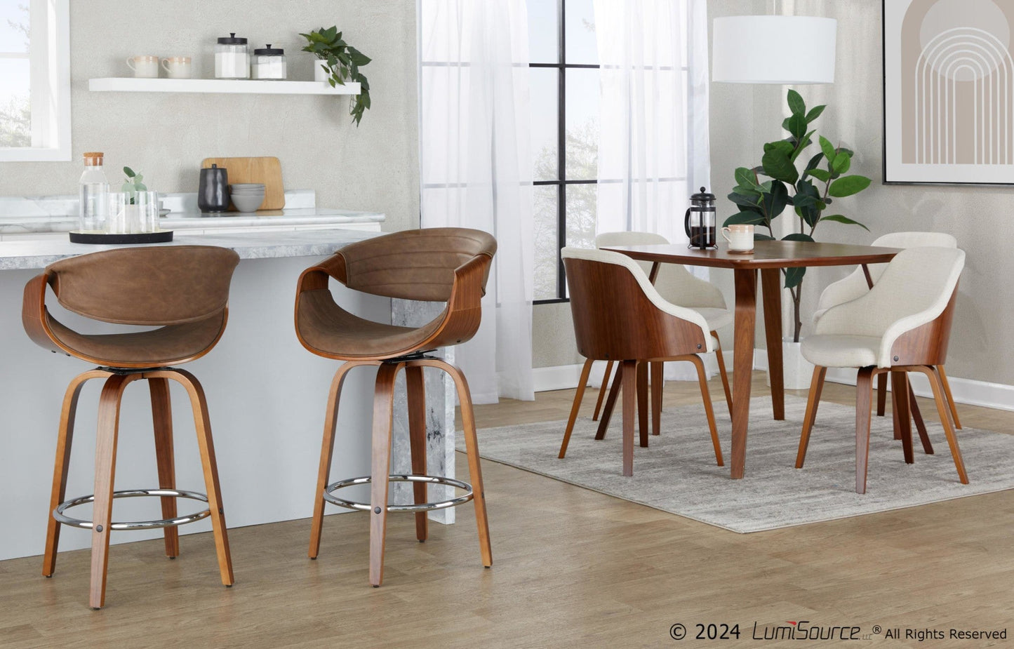 Majestic Office Furniture 26" Fixed-Height Counter Stool - Set of 2