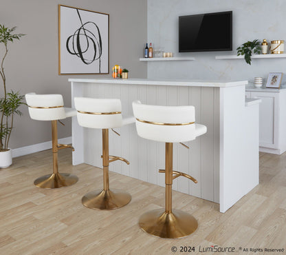 Majestic Office Furniture Adjustable Barstool - Set of 2