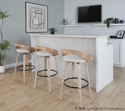 Majestic Office Furniture 30" Fixed-Height Barstool - Set of 2