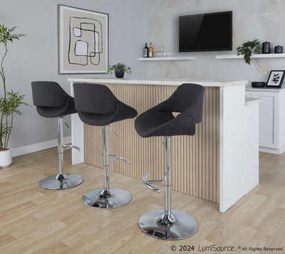 Majestic Office Furniture Adjustable Barstool - Set of 2