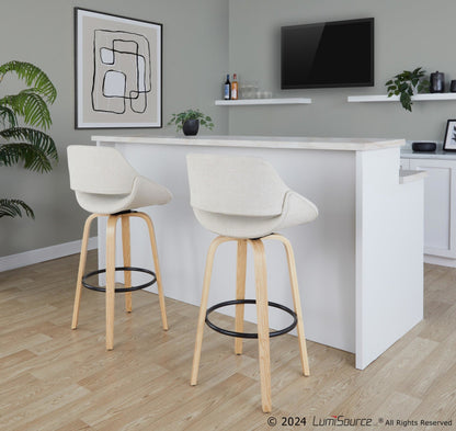 Majestic Office Furniture 30" Fixed-Height Barstool - Set of 2