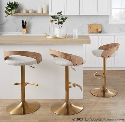 Majestic Office Furniture Adjustable Barstool - Set of 2