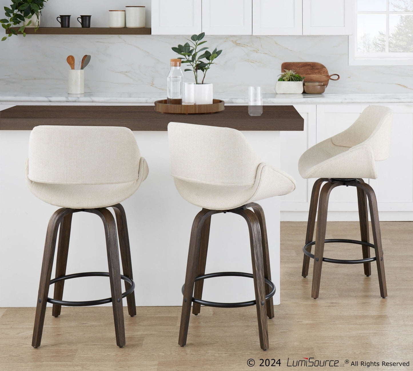 Majestic Office Furniture 26" Fixed-Height Counter Stool - Set of 2