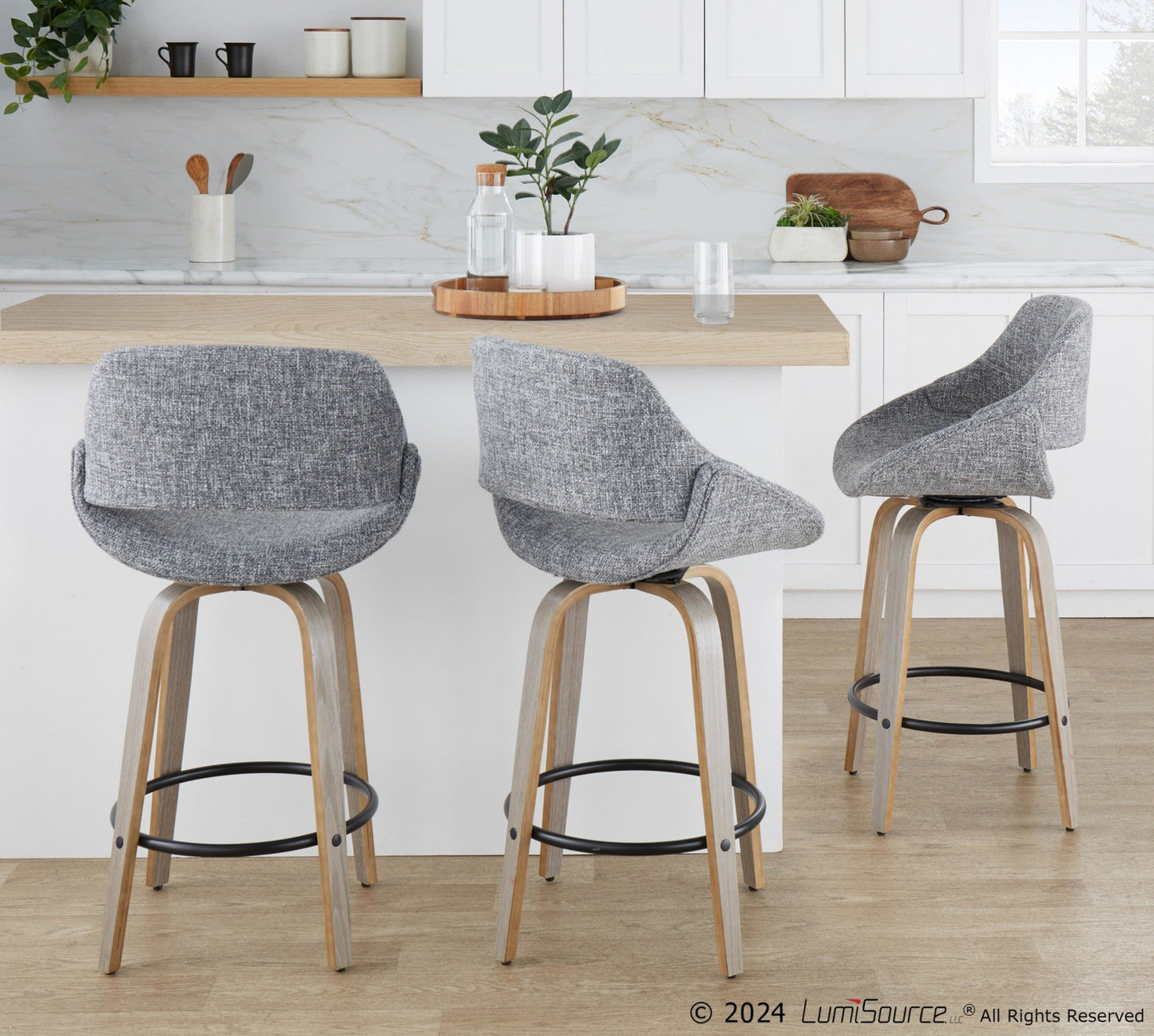 Majestic Office Furniture 26" Fixed-Height Counter Stool - Set of 2