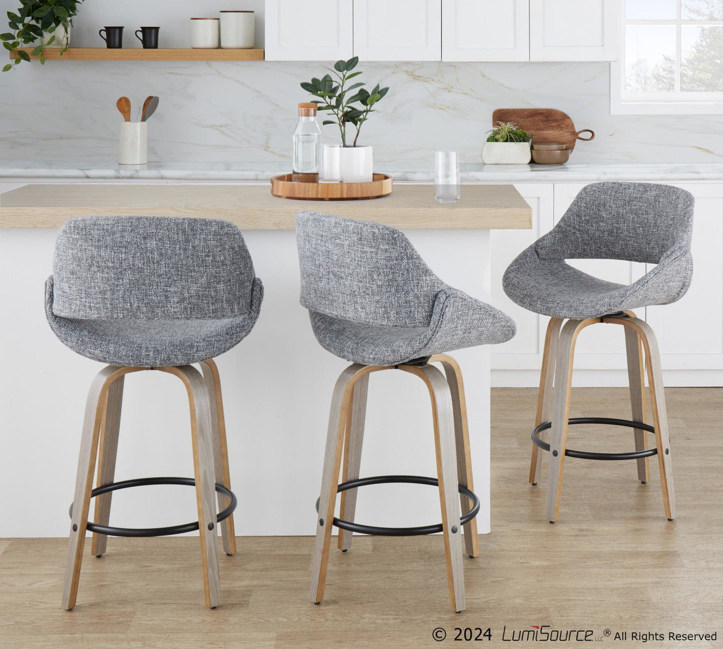 Majestic Office Furniture 26" Fixed-Height Counter Stool - Set of 2