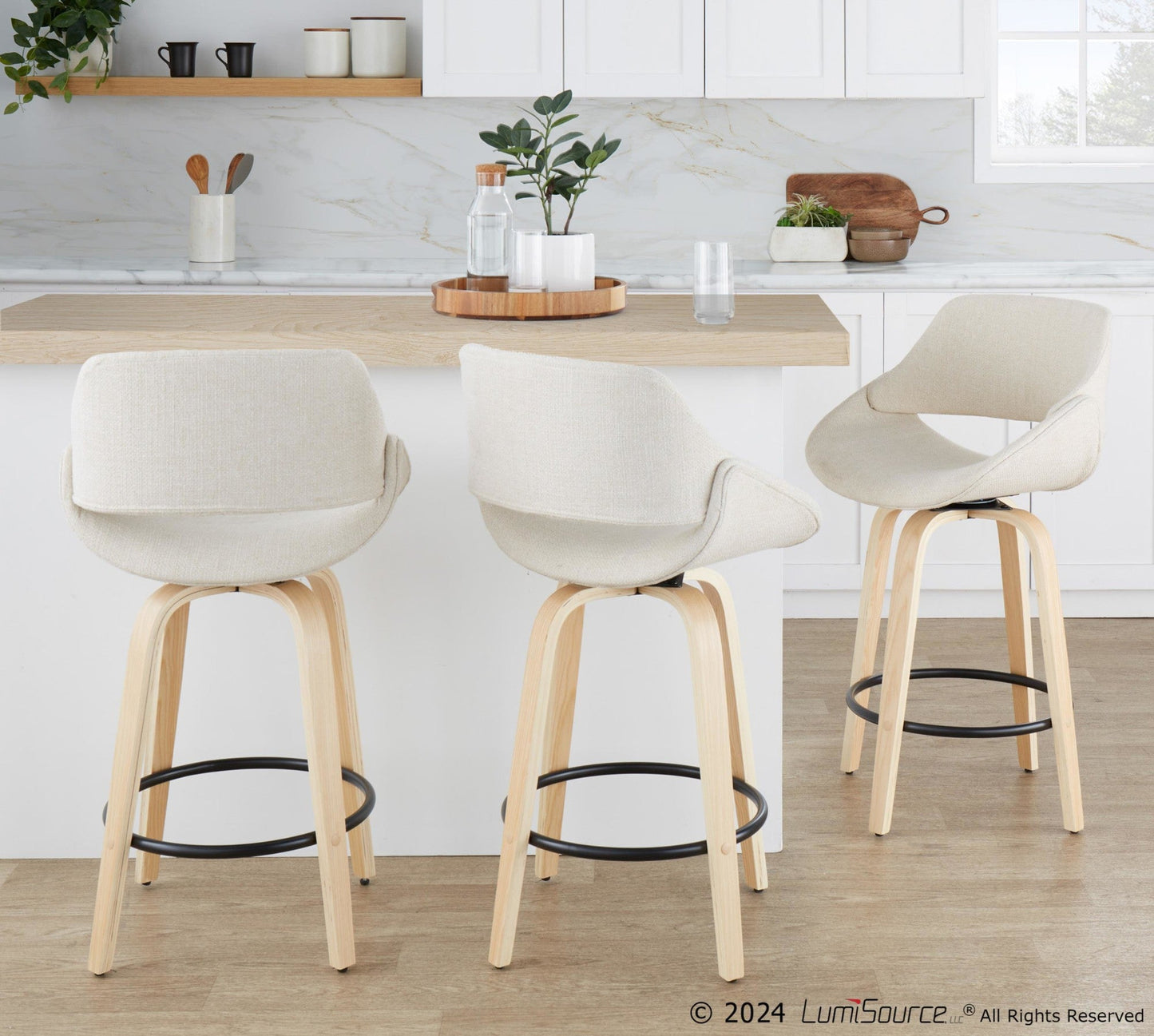 Majestic Office Furniture 26" Fixed-Height Counter Stool - Set of 2