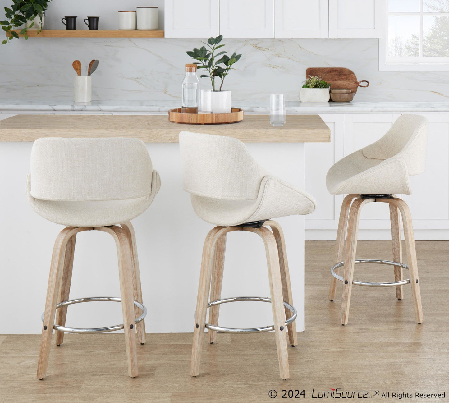 Majestic Office Furniture 26" Fixed-Height Counter Stool - Set of 2