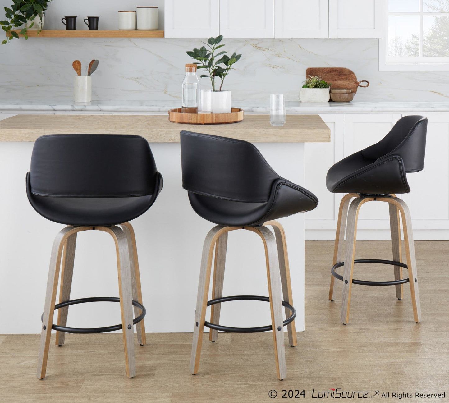 Majestic Office Furniture 26" Fixed-Height Counter Stool - Set of 2