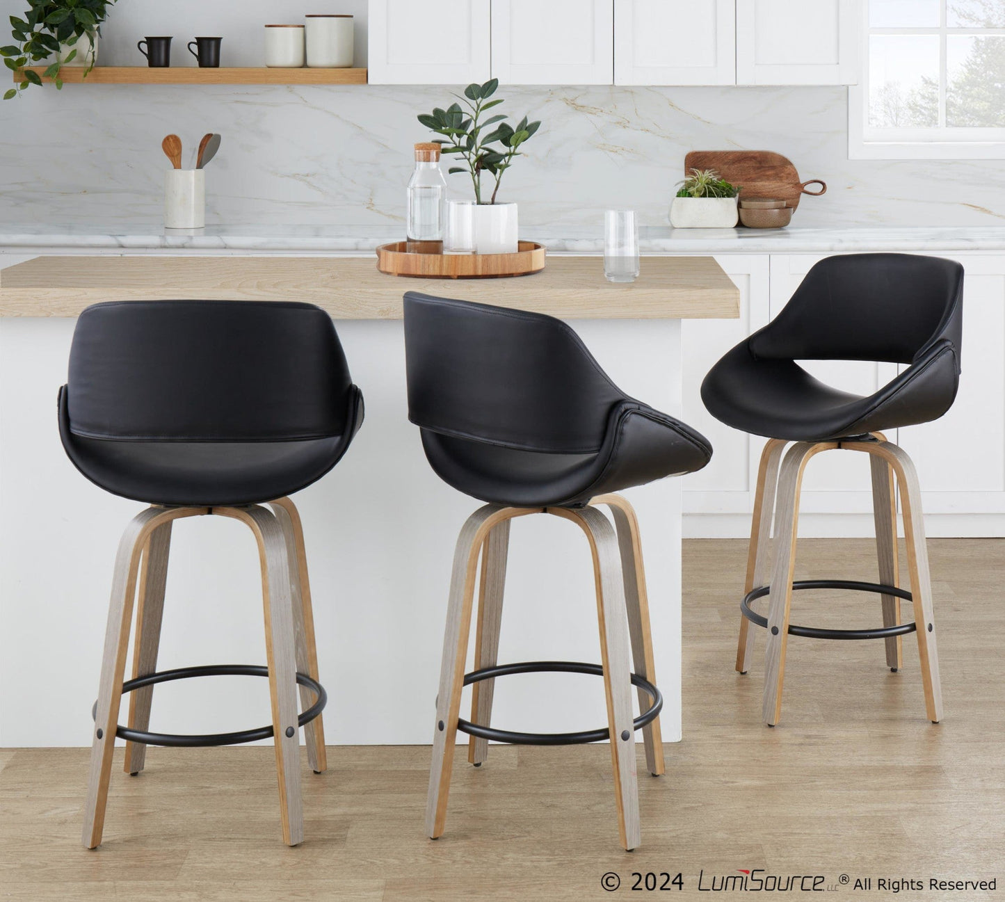 Majestic Office Furniture 26" Fixed-Height Counter Stool - Set of 2