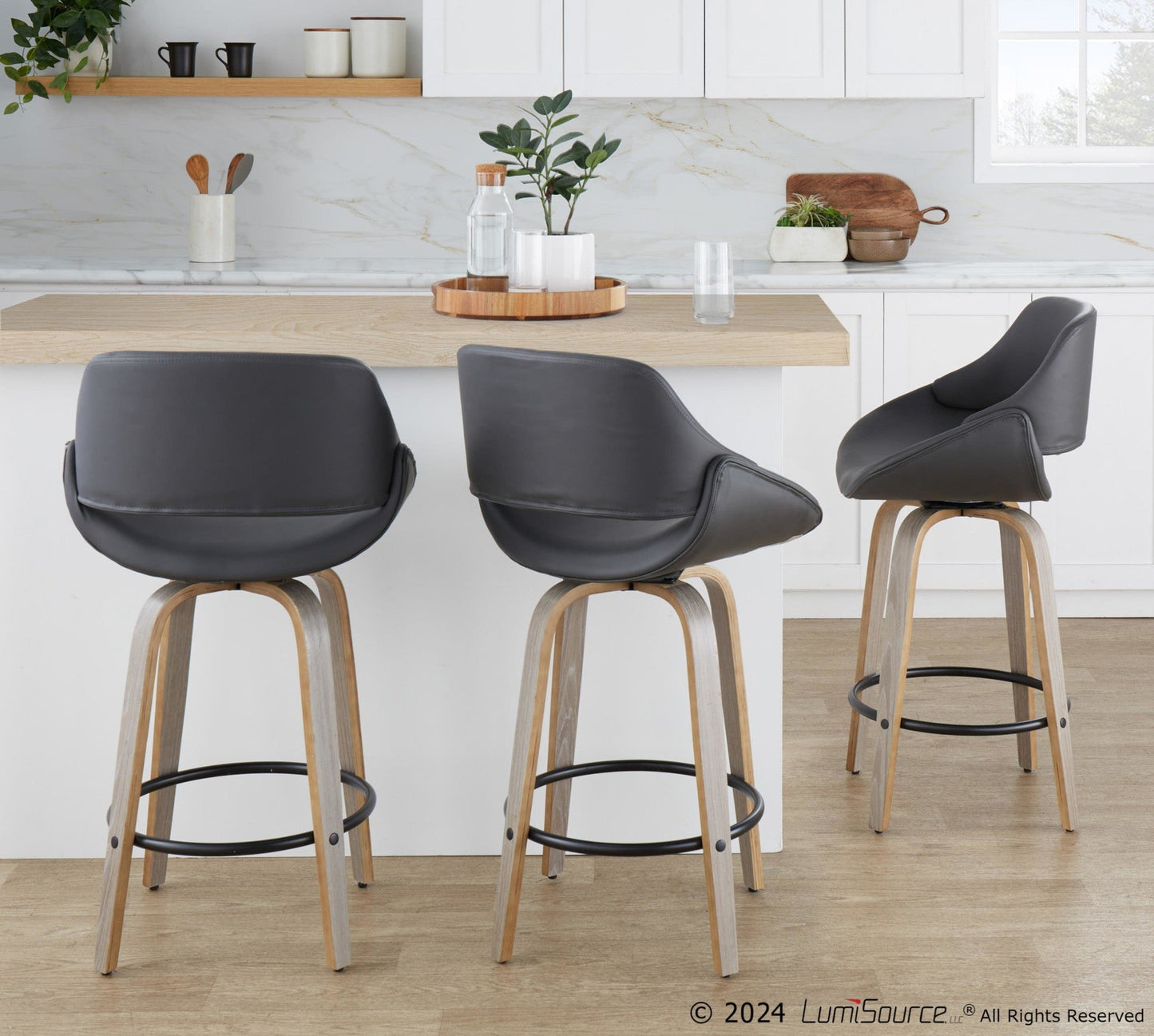 Majestic Office Furniture 26" Fixed-Height Counter Stool - Set of 2