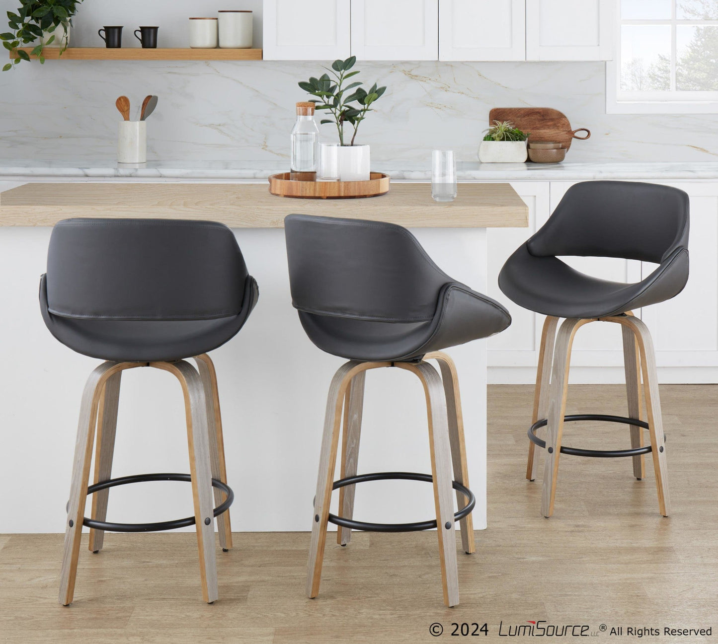 Majestic Office Furniture 26" Fixed-Height Counter Stool - Set of 2