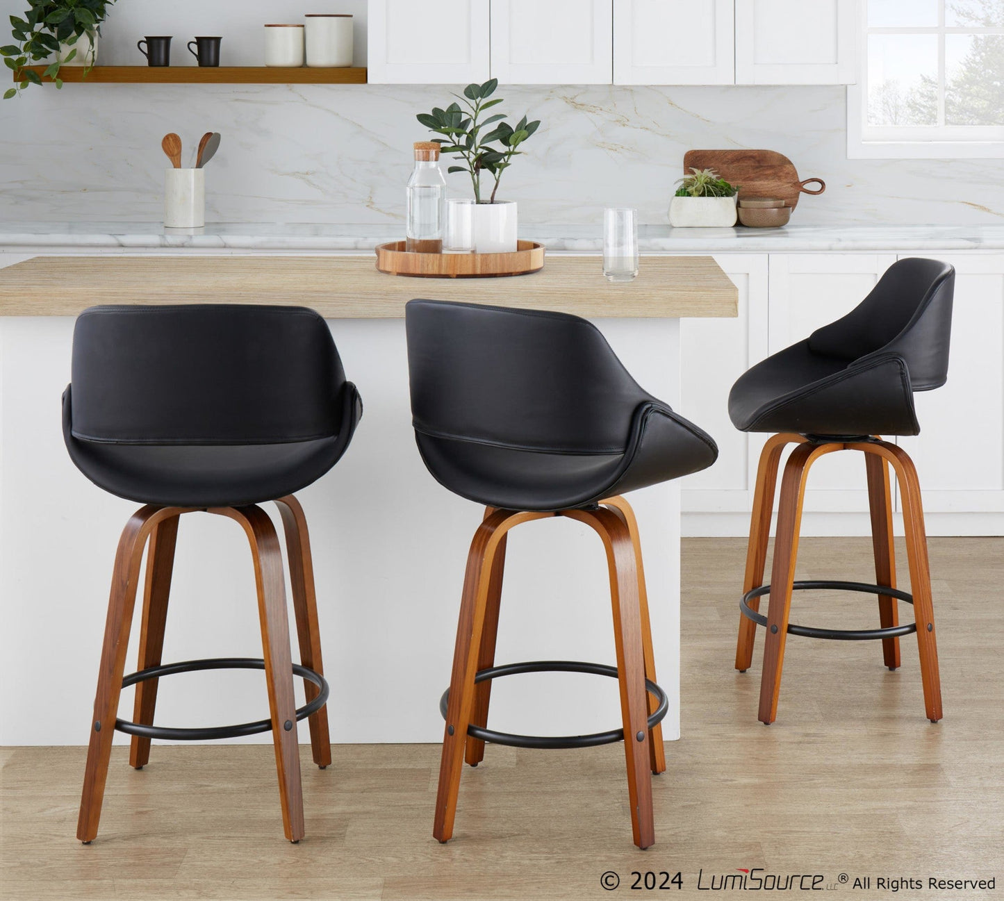 Majestic Office Furniture 26" Fixed-Height Counter Stool - Set of 2