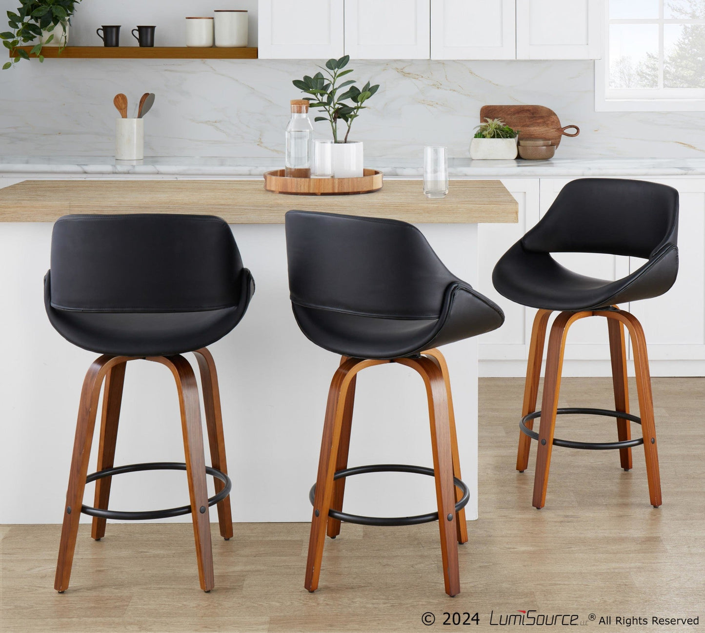 Majestic Office Furniture 26" Fixed-Height Counter Stool - Set of 2