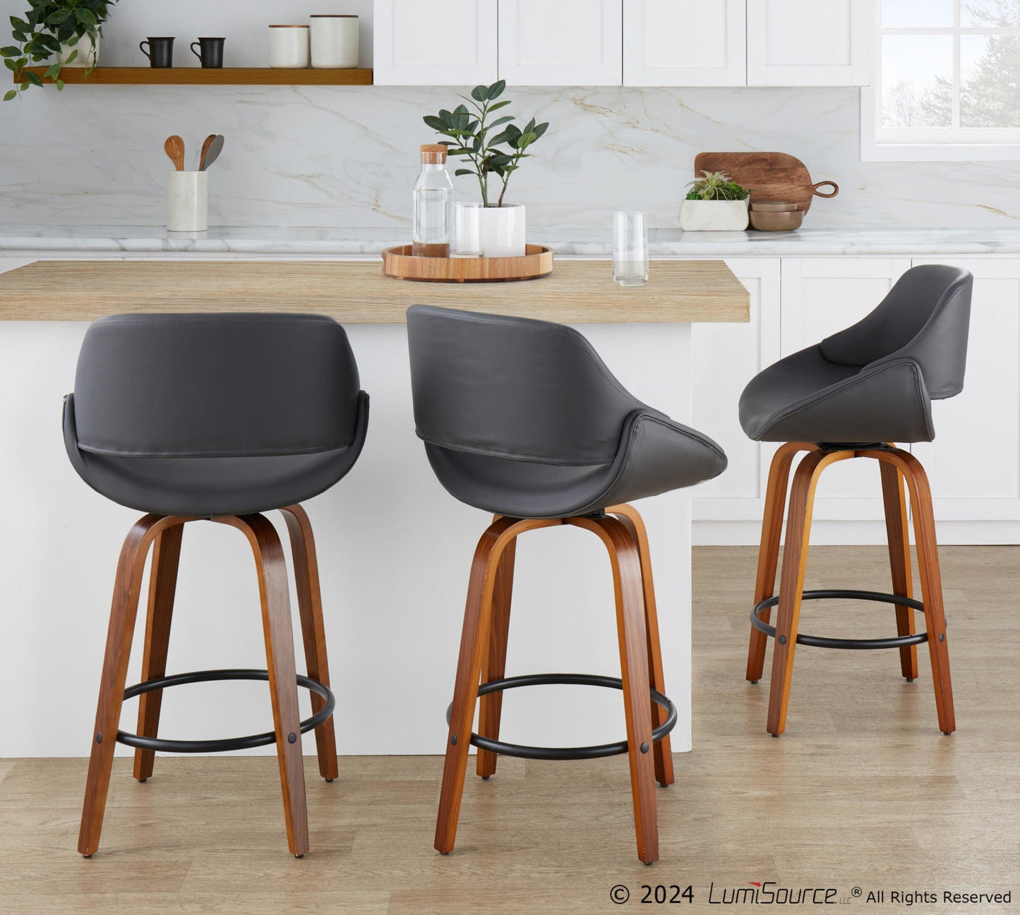 Majestic Office Furniture 26" Fixed-Height Counter Stool - Set of 2
