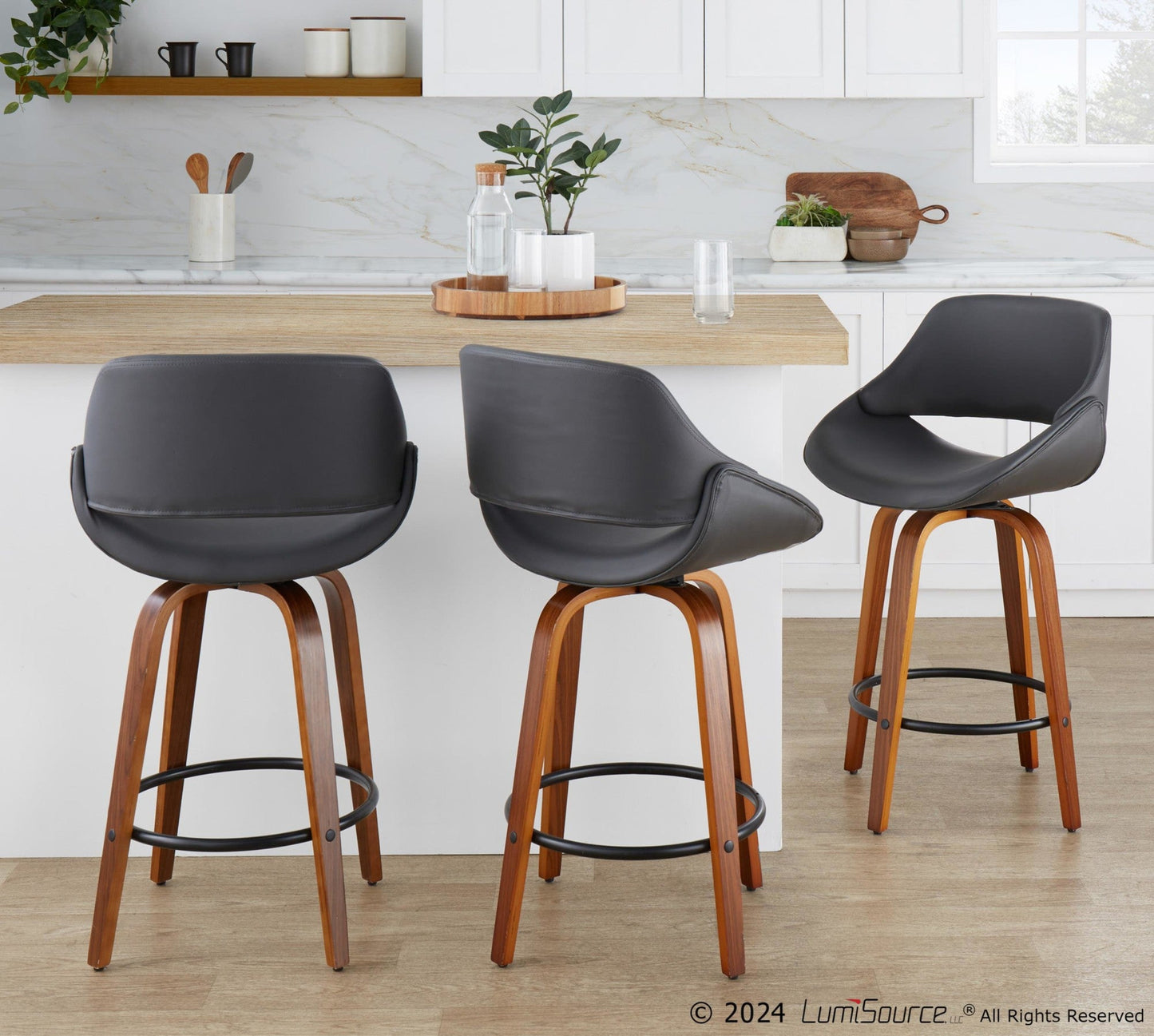 Majestic Office Furniture 26" Fixed-Height Counter Stool - Set of 2