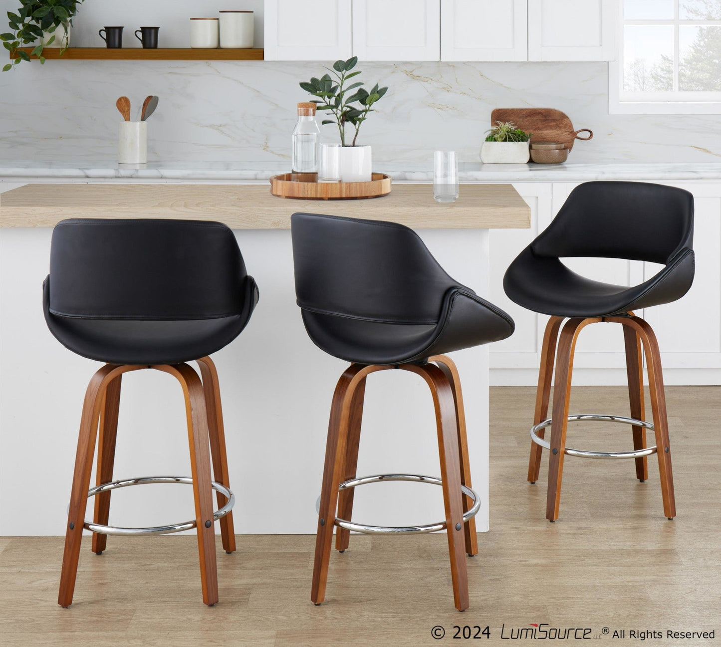 Majestic Office Furniture 26" Fixed-Height Counter Stool - Set of 2