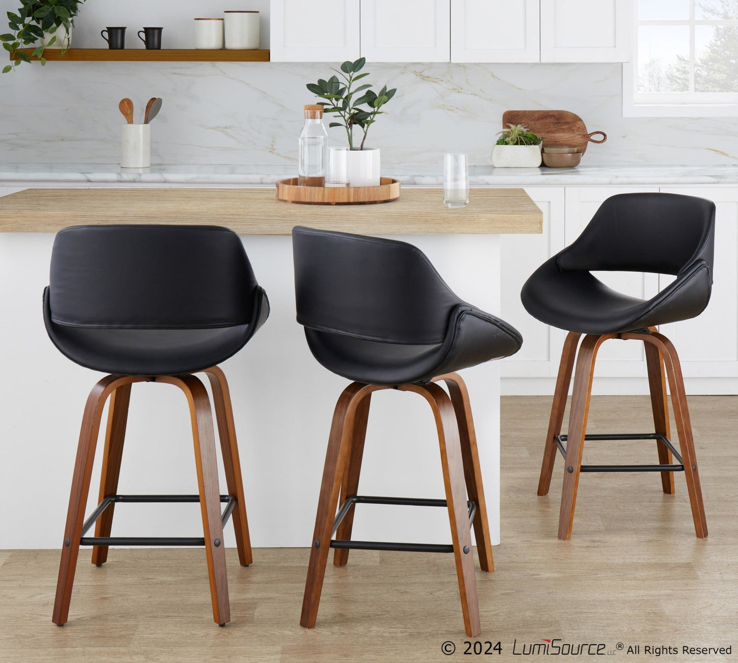 Majestic Office Furniture 26" Fixed-Height Counter Stool - Set of 2