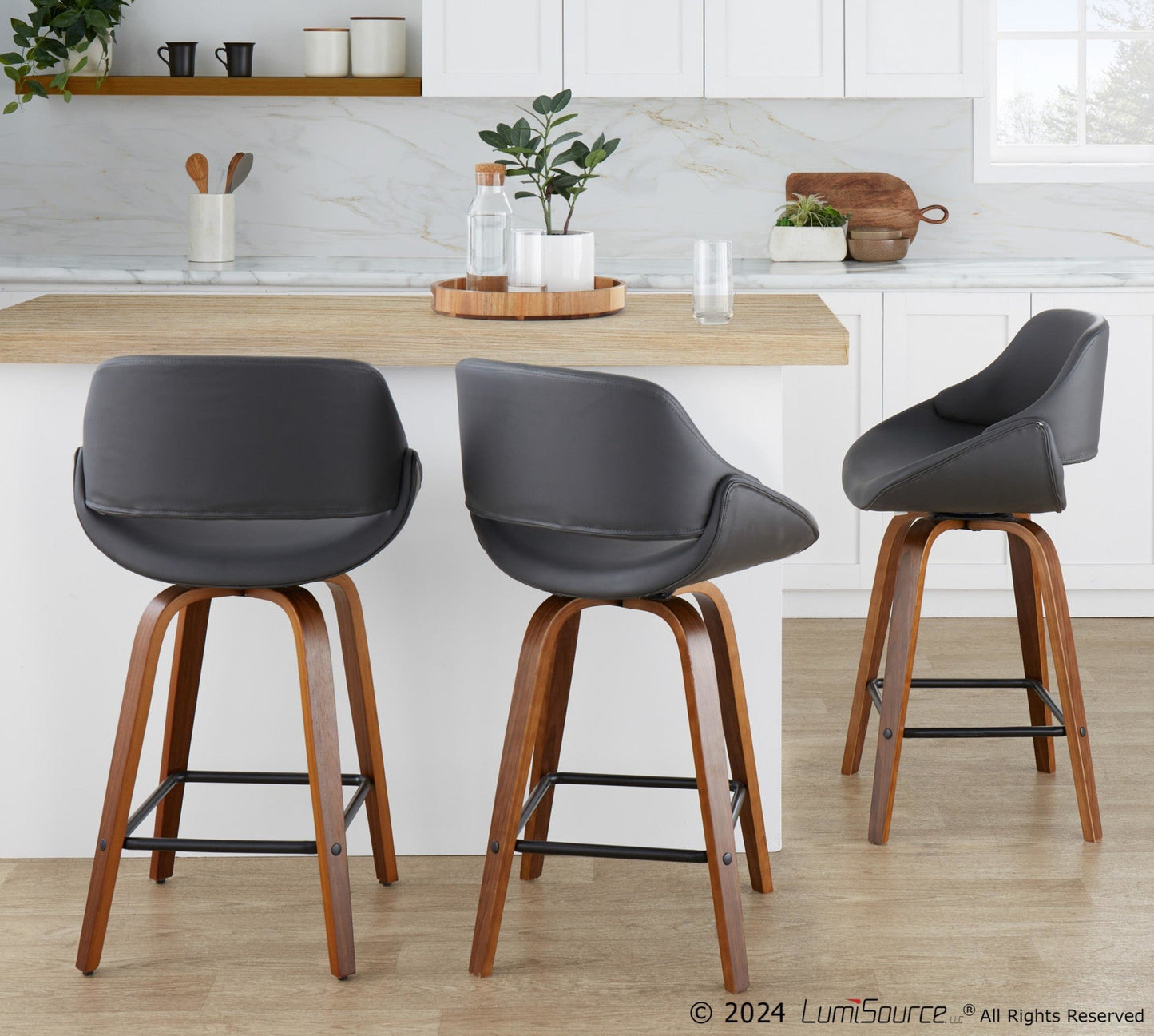 Majestic Office Furniture 26" Fixed-Height Counter Stool - Set of 2
