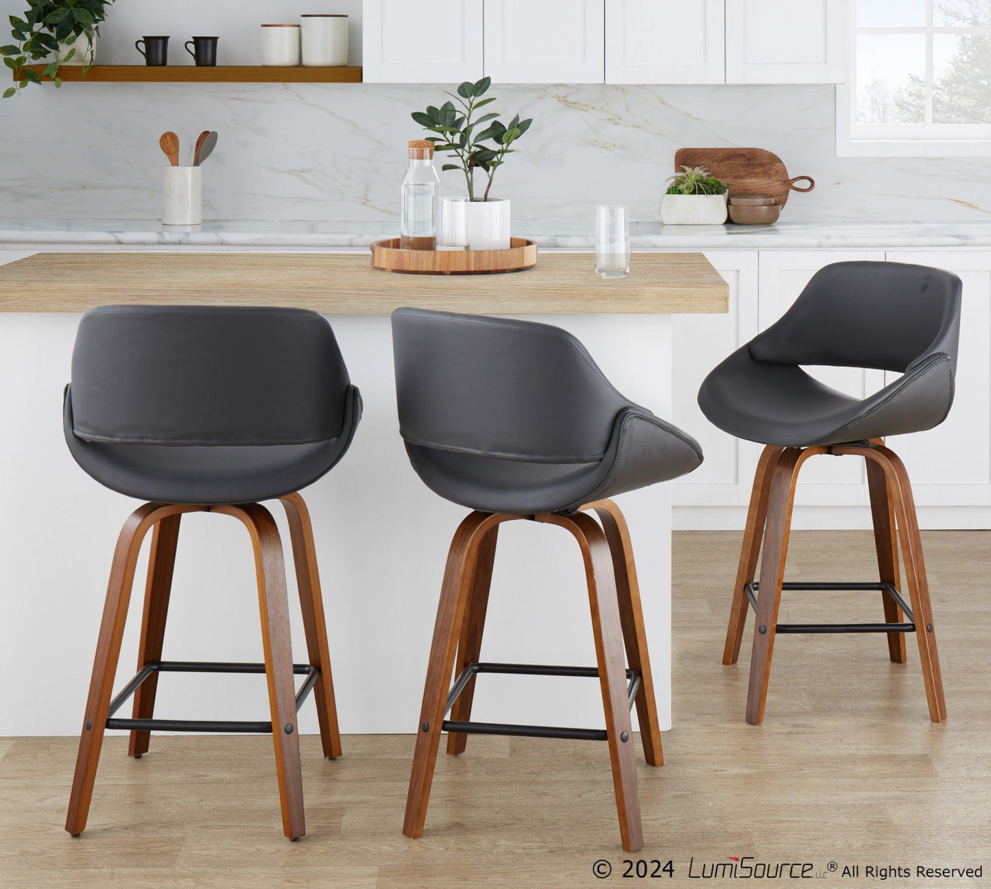 Majestic Office Furniture 26" Fixed-Height Counter Stool - Set of 2