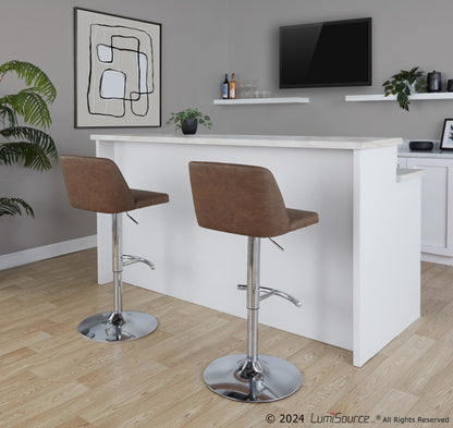 Majestic Office Furniture Adjustable Barstool - Set of 2