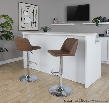 Majestic Office Furniture Adjustable Barstool - Set of 2