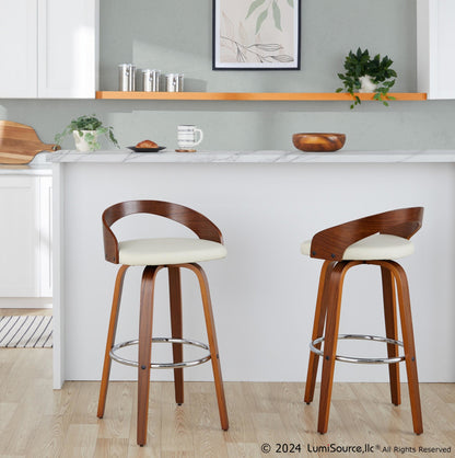 Majestic Office Furniture 30" Fixed-Height Barstool - Set of 2