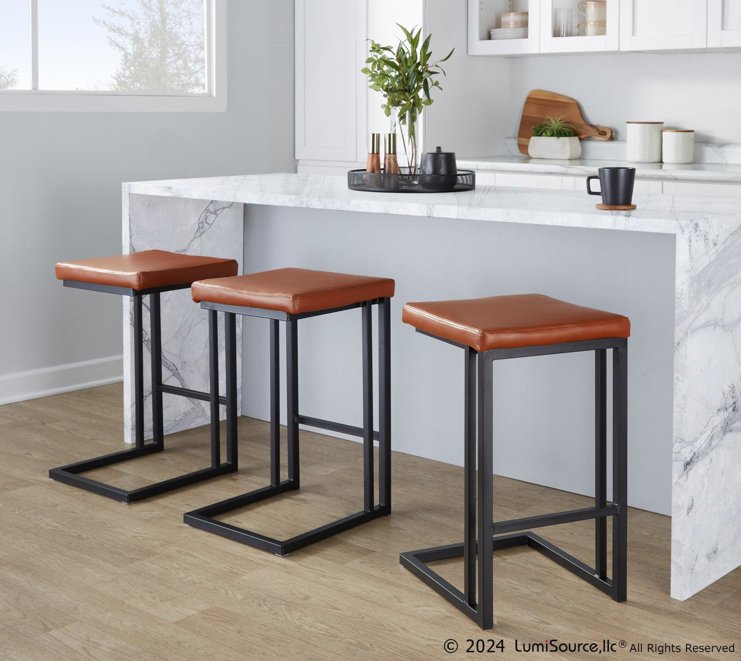 Majestic Office Furniture 26" Fixed-Height Counter Stool - Set of 2