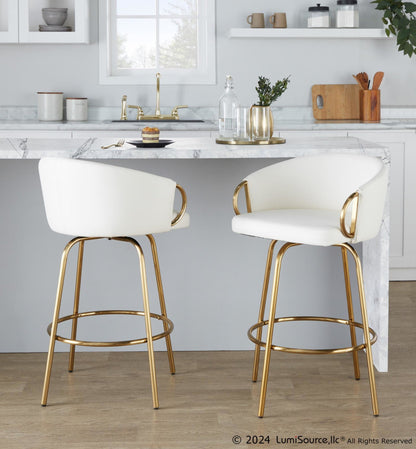 Majestic Office Furniture 26" Fixed-Height Counter Stool - Set of 2