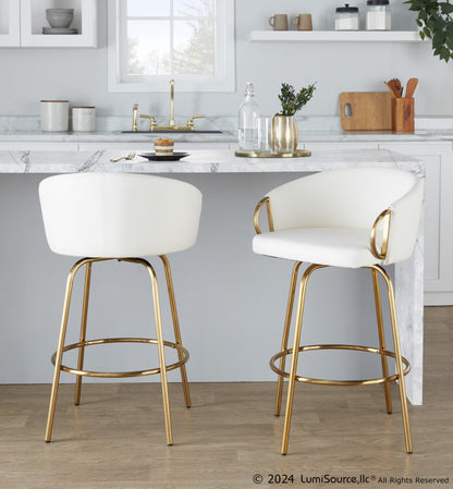 Majestic Office Furniture 26" Fixed-Height Counter Stool - Set of 2