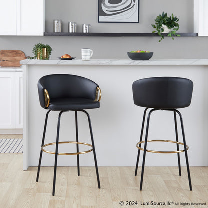 Majestic Office Furniture 30" Fixed-Height Barstool - Set of 2