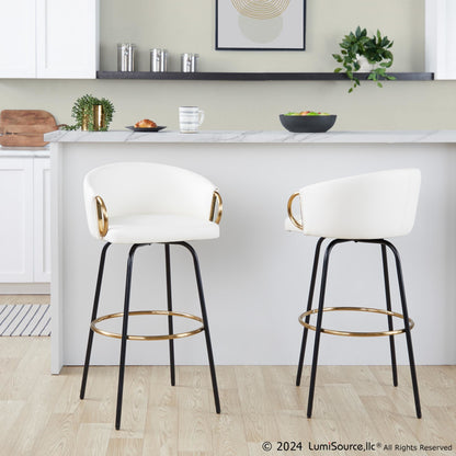 Majestic Office Furniture 30" Fixed-Height Barstool - Set of 2