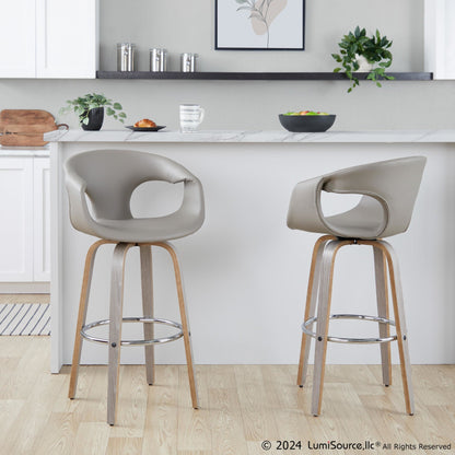 Majestic Office Furniture 30" Fixed-Height Barstool - Set of 2