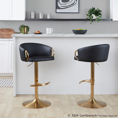 Majestic Office Furniture Adjustable Barstool - Set of 2