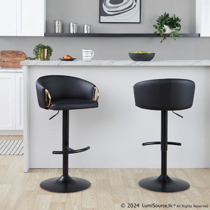 Majestic Office Furniture Adjustable Barstool - Set of 2