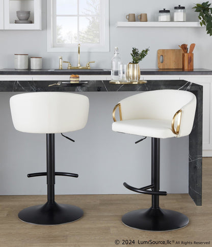 Majestic Office Furniture Adjustable Barstool - Set of 2