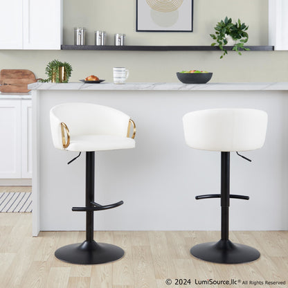 Majestic Office Furniture Adjustable Barstool - Set of 2