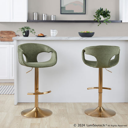 Majestic Office Furniture Adjustable Barstool - Set of 2
